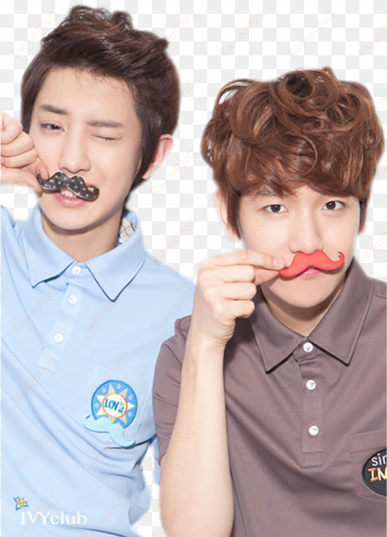 do not claim these pngs as yours - chanyeol and baekhyun cute