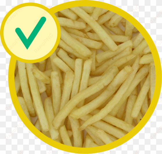 do not overfill the frying basket - fries colour after deep fry