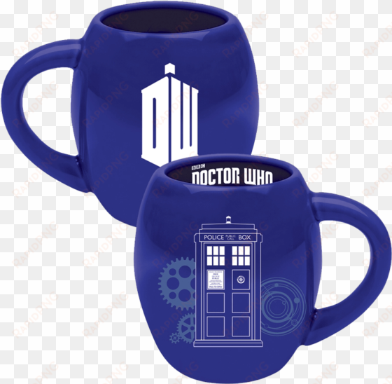 doctor who oval tardis mug - doctor who: oval ceramic mug