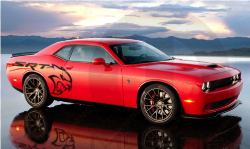 dodge challenger decal - dodge challenger hellcat decal