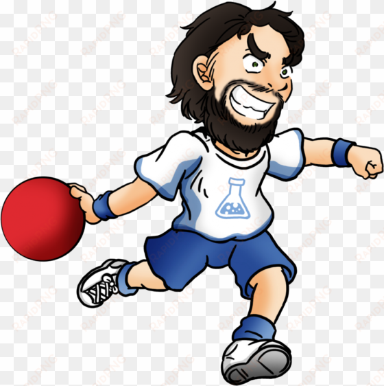 dodgeball clip cartoon - cartoon person throwing a dodgeball