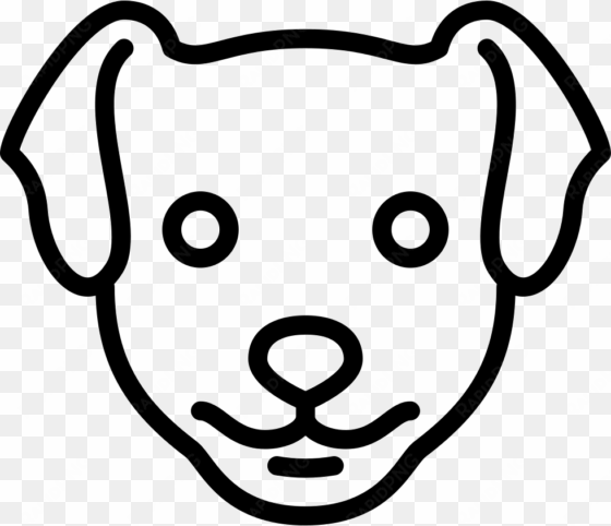 dog head - - line drawing dog head