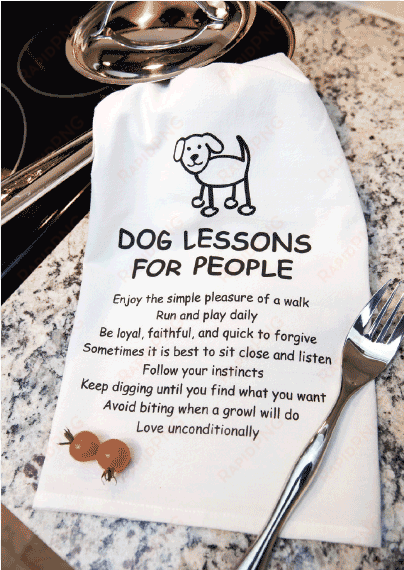 dog lessons for people - dog speak cutting board - dog lessons for people