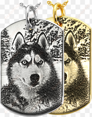 dog tag engraved with custom photo of your pet - b&b dog tag actual pawprint jewelry