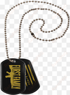 dog tags with silencer and chain - rosario png