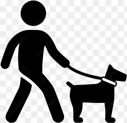 dog walking - walk with dog icon