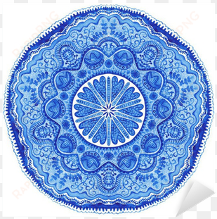 doily round lace pattern, circle background wi sticker - velvet style chusteczki uniwersalne 2 warstwowe 70