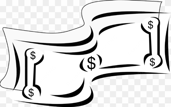 dollar bill clip art black and white - 20 dollar bill clipart