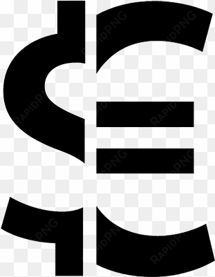 dollar euro money symbol vector - dollar en euro logo