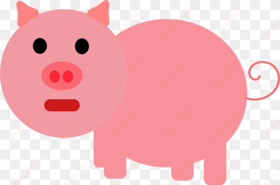 Domestic Pig Piggy Bank Document Cartoon - Pink Pig Coloring Page transparent png image