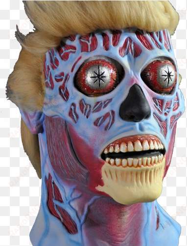 donald trump face mask png - they live trump mask
