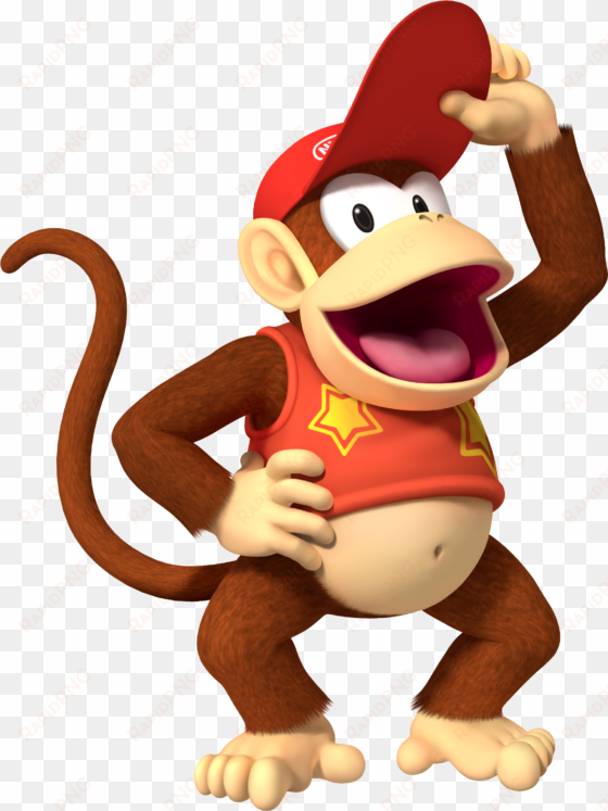 donkey kong transparent image - super mario diddy kong