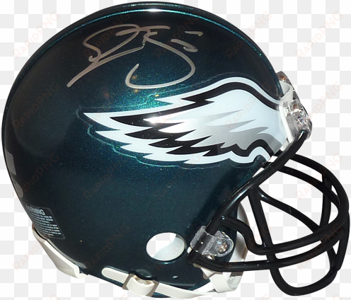 donovan mcnabb autographed philadelphia eagles mini - antonio brown signed pittsburgh steelers riddell mini