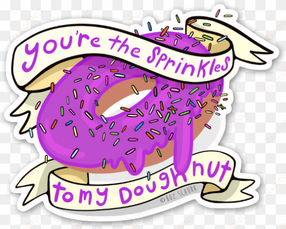 donut i know you sticker - doughnut