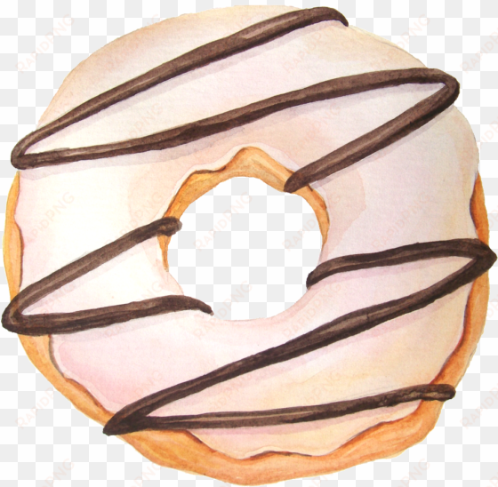 donut watercolor
