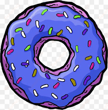 donuts tumblr homero blue dunkindonuts freetoedit - rosquillas de los simpsons