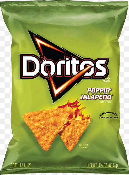 doritos poppin' jalapeno® flavored tortilla chips - poppin jalapeno doritos