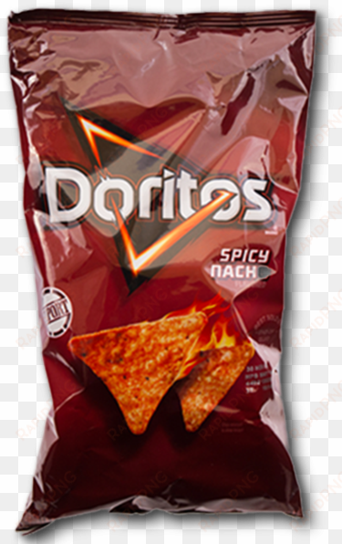 doritos tortilla chips, spicy nacho flavored - 1 oz