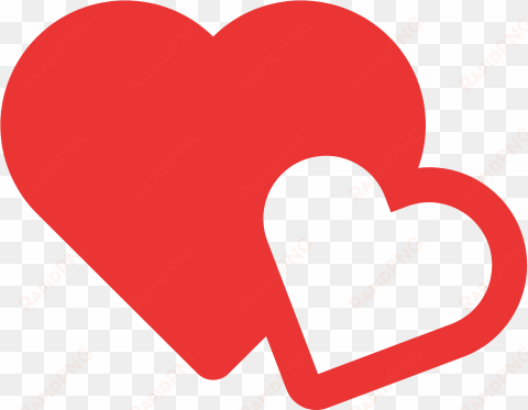 dos corazones unidos, simbolo de una pareja de enamorados - corazones unidos dibujos para imprimir