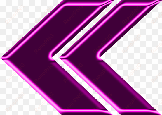 double arrow magenta neon left - seta neon png