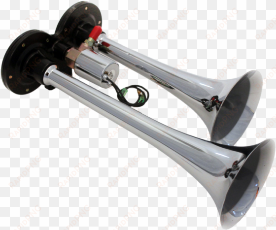 double cornet air horn electro pneumatic - buzina de ar corneta dupla eletro pneumática