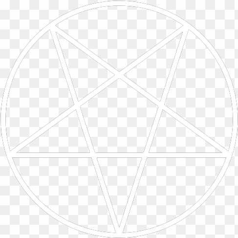 down pentagram white - inverted pentacle
