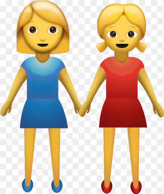 download ai file - two women holding hands emoji