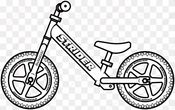 download as png - balance bike for coloring