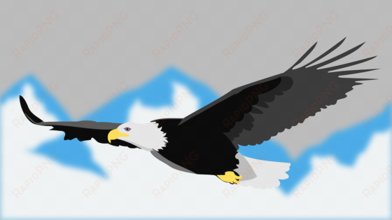 download eagle logo vector with color clipart steller's - burung elang kartun vektor