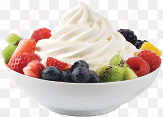 download - fruit salad with frozen yogurt