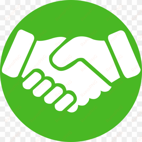 Download - Handshake Icon Green transparent png image