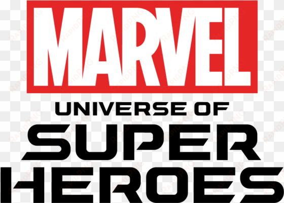 download hi-res image - marvel universe of superheroes logo