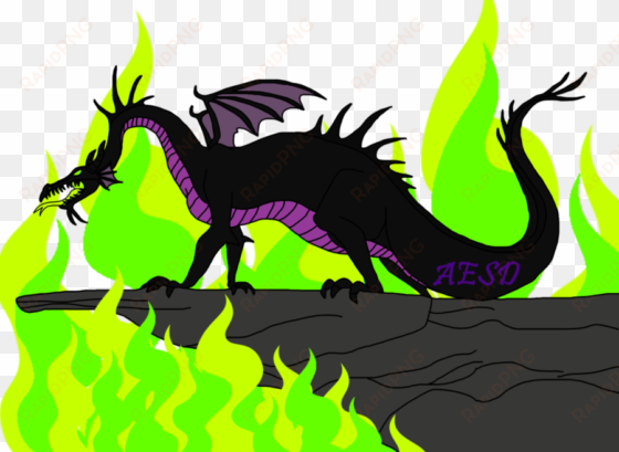Download Maleficent Dragon Silhouette Clipart Dragon - Dragon Sleeping Beauty Png transparent png image