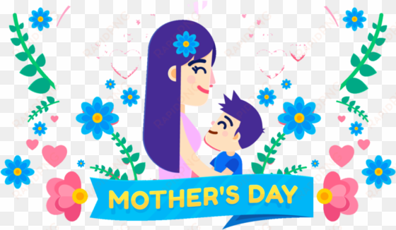 download mothers day cartoon illustration free png - mothers day clipart png