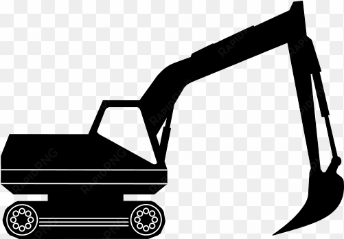 download picture - excavator clipart black and white