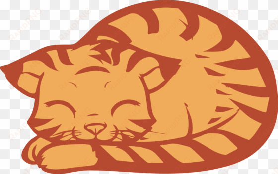 Download Sleeping Cat Clipart Png - Sleeping Cat Clipart Png transparent png image