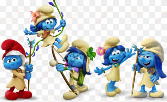 download smurfs the lost village png clipart papa smurf - smurfette and the lost village