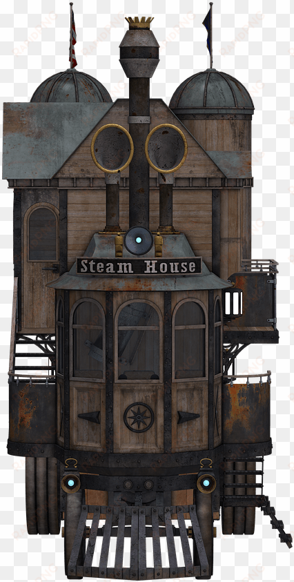 download - steampunk building png