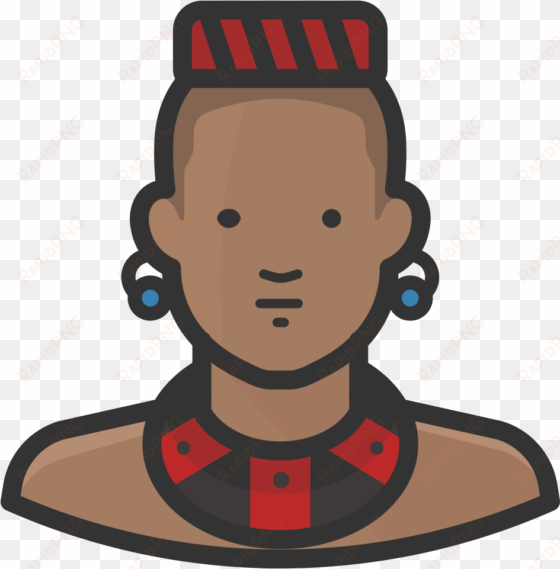 download svg download png - african man icon