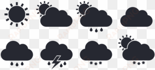 Download The Free Weather Icons Set - Flat Weather Icon Png transparent png image
