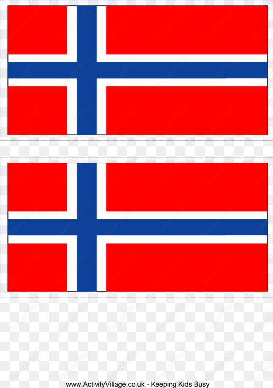 Download This Free Printable Norwegian Template A4 - Printable Flag Of Norway transparent png image
