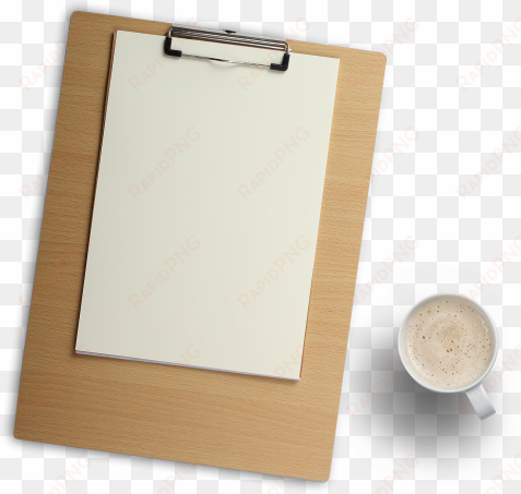 download wood clipboard and coffee cup png image - paper clip board png