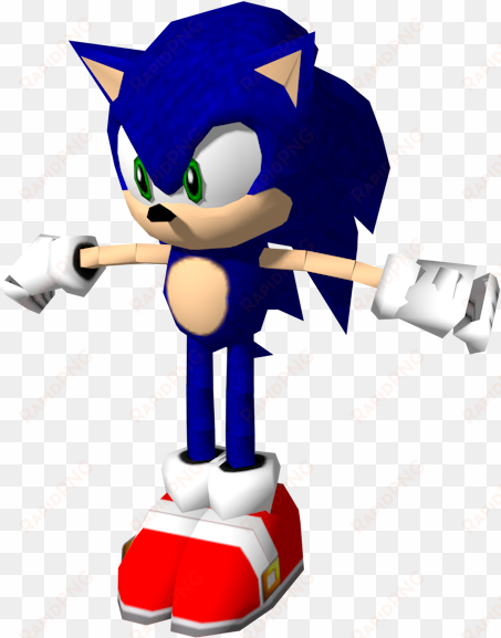 download zip archive - sonic adventure sonic model