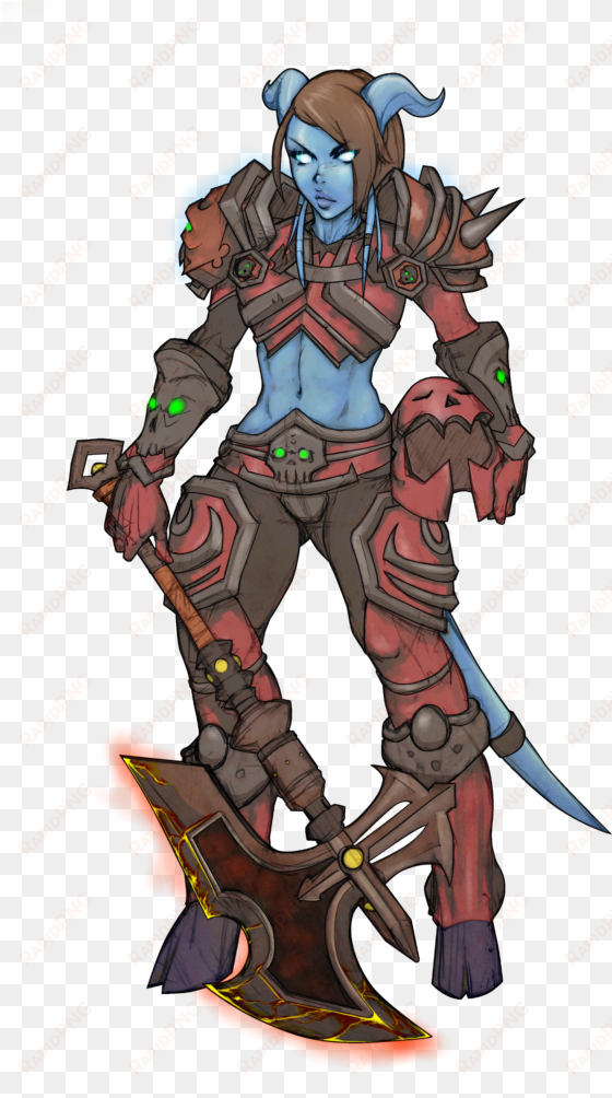 draenei death knight - world of warcraft bitches transparent