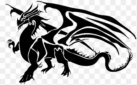 dragon-255131 - silhouette of a dragon