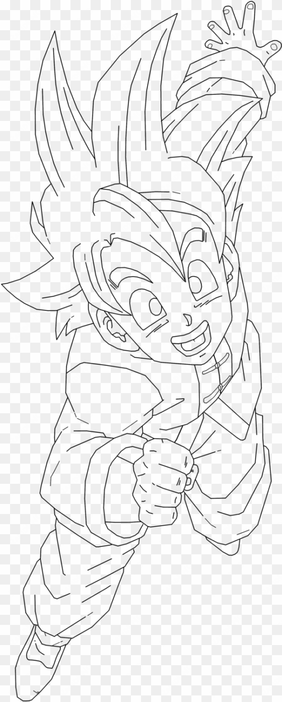 dragon ball z gohan drawing at getdrawings - line art