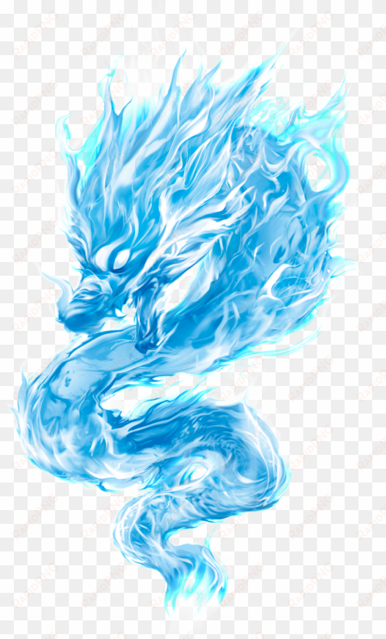 dragon chinese blue png