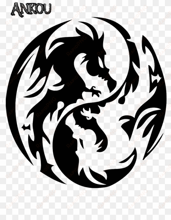 dragon yin yang - dragon yin yang tattoo