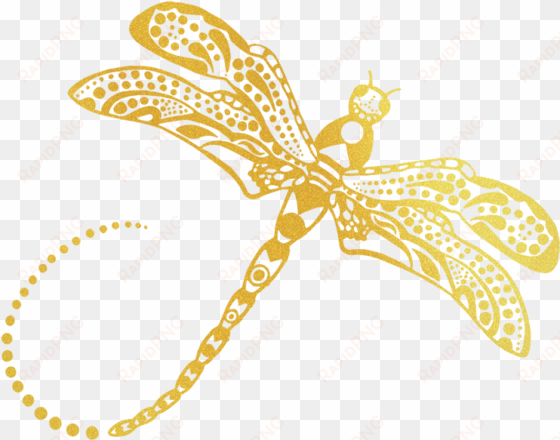 dragonfly clipart golden - impostor syndrome