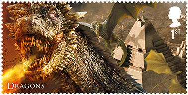 dragons stamp - royal mail game of thrones stamps